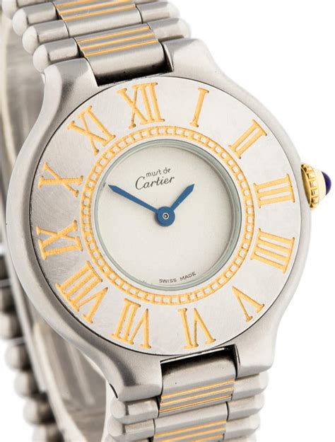 must cartier montre femme|cartier round watch.